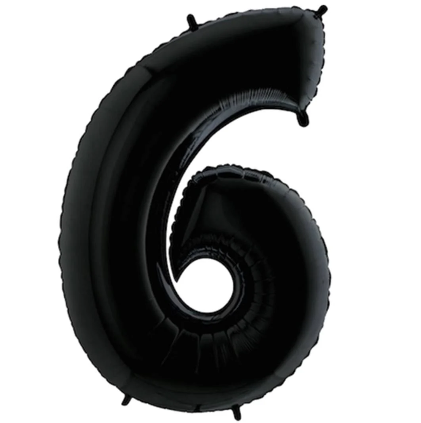 Folyo Balon Siyah 6 34 İnç 76 Cm